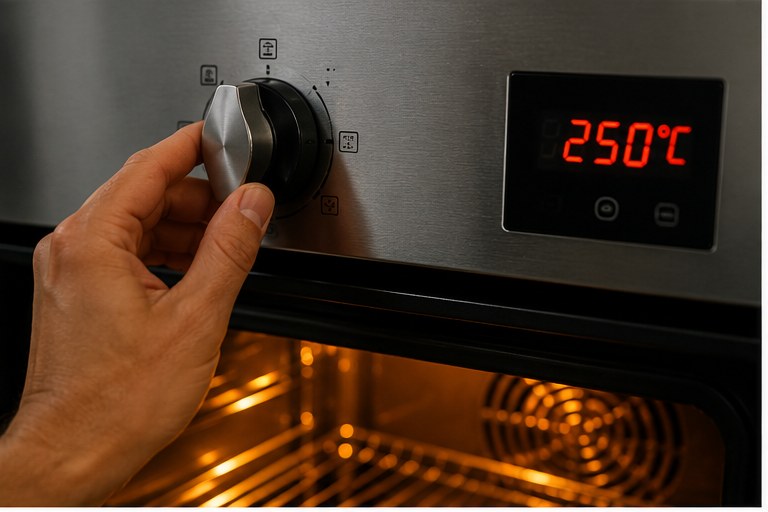 Precalentar el horno a 250°C